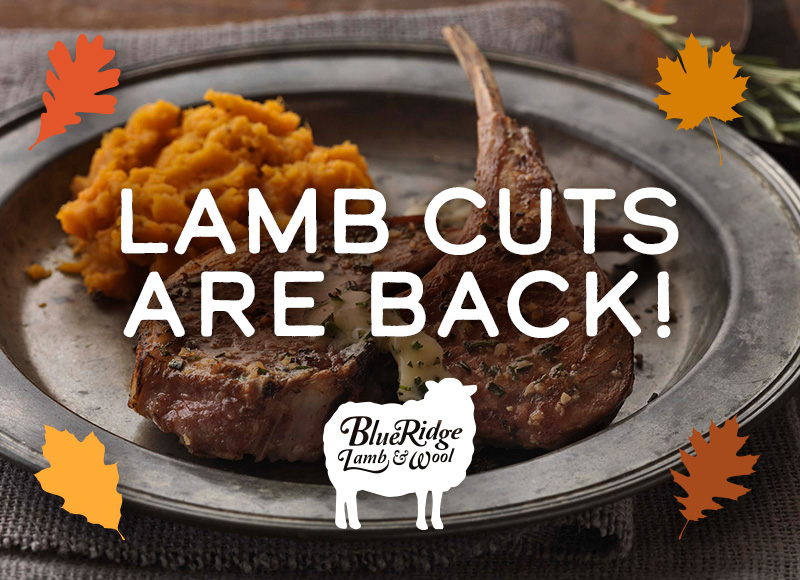Lamb cuts are back! Serving Bedford and Lynchburg, Virginia with locally raised lamb
